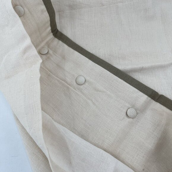 RALPH LAUREN Yorkshire Rose CREAM Standard Pillow SHAM LINEN NIP Set of 2 FLAW - Picture 9 of 12